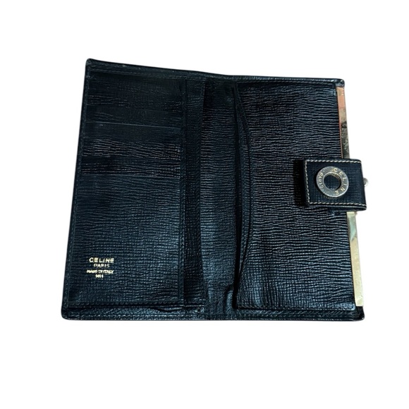 Vintage Celine Black Leather Wallet - Picture 2 of 3